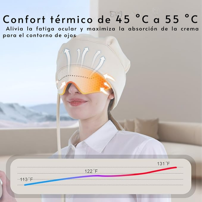 Masajeador de Cabeza y Ojos con Aire y Calor Terapéutico